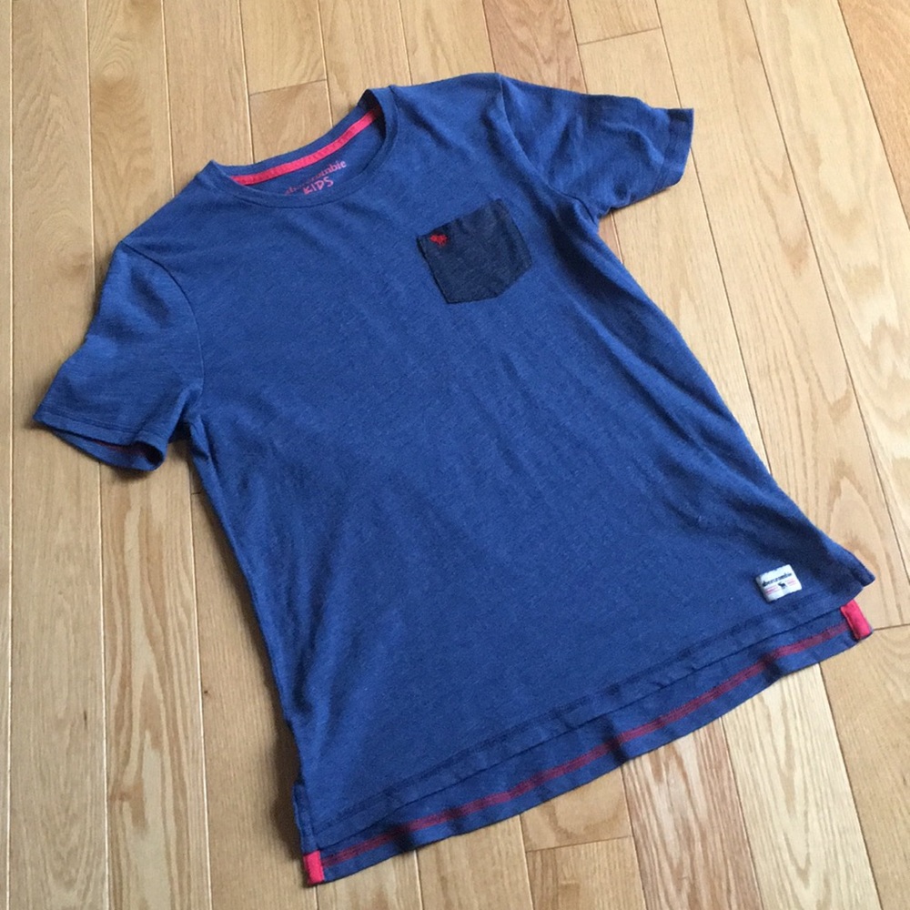 Abercrombie Kids Size 15/16 Blue Short Sleeve Tee